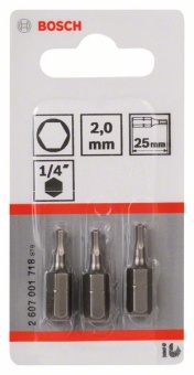 - Extra Hart HEX 2, 25 mm 2607001718